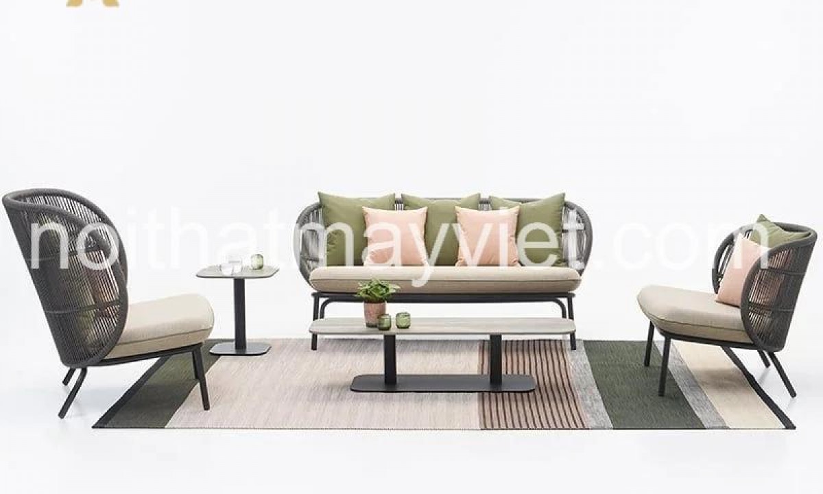Bàn Ghế Sofa Mây Tre BGSF0013